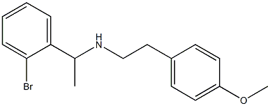 [1-(2-bromophenyl)ethyl][2-(4-methoxyphenyl)ethyl]amine Struktur