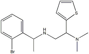 [1-(2-bromophenyl)ethyl][2-(dimethylamino)-2-(thiophen-2-yl)ethyl]amine Struktur