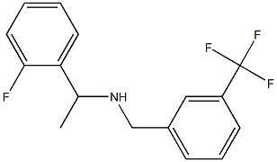 [1-(2-fluorophenyl)ethyl]({[3-(trifluoromethyl)phenyl]methyl})amine Struktur