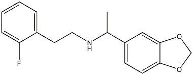 [1-(2H-1,3-benzodioxol-5-yl)ethyl][2-(2-fluorophenyl)ethyl]amine Struktur