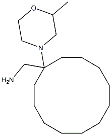 [1-(2-methylmorpholin-4-yl)cyclododecyl]methanamine Struktur