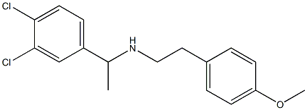 [1-(3,4-dichlorophenyl)ethyl][2-(4-methoxyphenyl)ethyl]amine Struktur