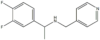 [1-(3,4-difluorophenyl)ethyl](pyridin-4-ylmethyl)amine Struktur