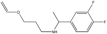 [1-(3,4-difluorophenyl)ethyl][3-(ethenyloxy)propyl]amine Struktur