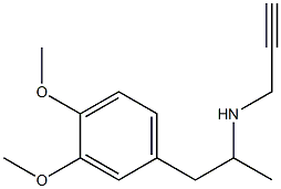 [1-(3,4-dimethoxyphenyl)propan-2-yl](prop-2-yn-1-yl)amine Struktur