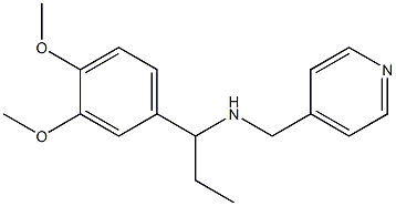 [1-(3,4-dimethoxyphenyl)propyl](pyridin-4-ylmethyl)amine Struktur