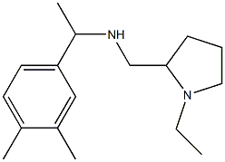 [1-(3,4-dimethylphenyl)ethyl][(1-ethylpyrrolidin-2-yl)methyl]amine Struktur