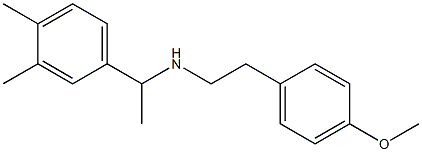 [1-(3,4-dimethylphenyl)ethyl][2-(4-methoxyphenyl)ethyl]amine Struktur