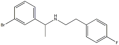 [1-(3-bromophenyl)ethyl][2-(4-fluorophenyl)ethyl]amine Struktur