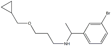 [1-(3-bromophenyl)ethyl][3-(cyclopropylmethoxy)propyl]amine Struktur