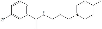 [1-(3-chlorophenyl)ethyl][3-(4-methylpiperidin-1-yl)propyl]amine Struktur