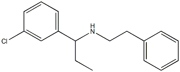 [1-(3-chlorophenyl)propyl](2-phenylethyl)amine Struktur