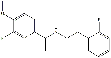 [1-(3-fluoro-4-methoxyphenyl)ethyl][2-(2-fluorophenyl)ethyl]amine Struktur