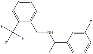 [1-(3-fluorophenyl)ethyl]({[2-(trifluoromethyl)phenyl]methyl})amine Struktur