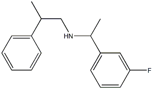 [1-(3-fluorophenyl)ethyl](2-phenylpropyl)amine Struktur