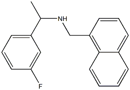 [1-(3-fluorophenyl)ethyl](naphthalen-1-ylmethyl)amine Struktur