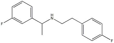 [1-(3-fluorophenyl)ethyl][2-(4-fluorophenyl)ethyl]amine Struktur