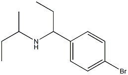 [1-(4-bromophenyl)propyl](butan-2-yl)amine Struktur