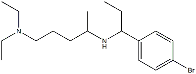 [1-(4-bromophenyl)propyl][5-(diethylamino)pentan-2-yl]amine Struktur