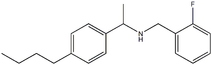 [1-(4-butylphenyl)ethyl][(2-fluorophenyl)methyl]amine Struktur