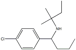 [1-(4-chlorophenyl)butyl](2-methylbutan-2-yl)amine Struktur