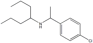 [1-(4-chlorophenyl)ethyl](heptan-4-yl)amine Struktur