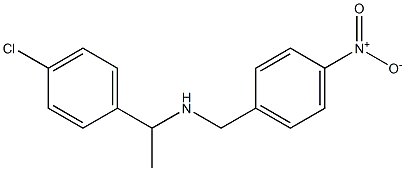 [1-(4-chlorophenyl)ethyl][(4-nitrophenyl)methyl]amine Struktur