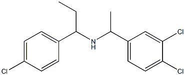 [1-(4-chlorophenyl)propyl][1-(3,4-dichlorophenyl)ethyl]amine Struktur