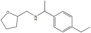 [1-(4-ethylphenyl)ethyl](oxolan-2-ylmethyl)amine Struktur