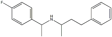 [1-(4-fluorophenyl)ethyl](4-phenylbutan-2-yl)amine Struktur