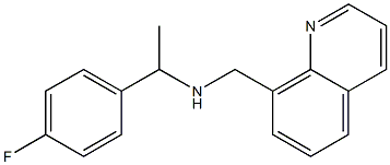 [1-(4-fluorophenyl)ethyl](quinolin-8-ylmethyl)amine Struktur