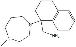 [1-(4-methyl-1,4-diazepan-1-yl)-1,2,3,4-tetrahydronaphthalen-1-yl]methanamine Struktur