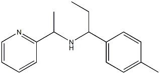 [1-(4-methylphenyl)propyl][1-(pyridin-2-yl)ethyl]amine Struktur