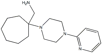 [1-(4-pyridin-2-ylpiperazin-1-yl)cycloheptyl]methylamine Struktur