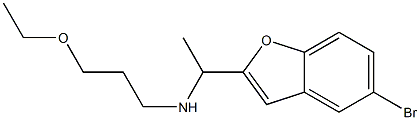 [1-(5-bromo-1-benzofuran-2-yl)ethyl](3-ethoxypropyl)amine Struktur