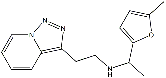 [1-(5-methylfuran-2-yl)ethyl](2-{[1,2,4]triazolo[3,4-a]pyridin-3-yl}ethyl)amine Struktur