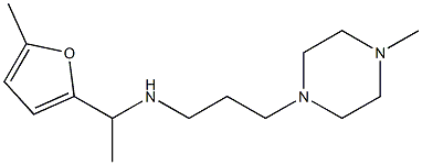 [1-(5-methylfuran-2-yl)ethyl][3-(4-methylpiperazin-1-yl)propyl]amine Struktur