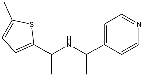 [1-(5-methylthiophen-2-yl)ethyl][1-(pyridin-4-yl)ethyl]amine Struktur