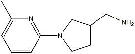 [1-(6-methylpyridin-2-yl)pyrrolidin-3-yl]methanamine Struktur