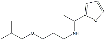 [1-(furan-2-yl)ethyl][3-(2-methylpropoxy)propyl]amine Struktur