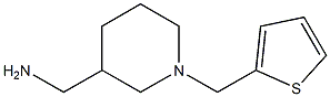 [1-(thiophen-2-ylmethyl)piperidin-3-yl]methanamine Struktur