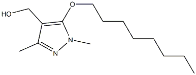 [1,3-dimethyl-5-(octyloxy)-1H-pyrazol-4-yl]methanol Struktur