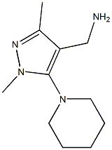 [1,3-dimethyl-5-(piperidin-1-yl)-1H-pyrazol-4-yl]methanamine Struktur