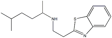 [2-(1,3-benzothiazol-2-yl)ethyl](5-methylhexan-2-yl)amine Struktur