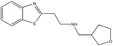 [2-(1,3-benzothiazol-2-yl)ethyl](oxolan-3-ylmethyl)amine Struktur