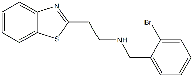 [2-(1,3-benzothiazol-2-yl)ethyl][(2-bromophenyl)methyl]amine Struktur