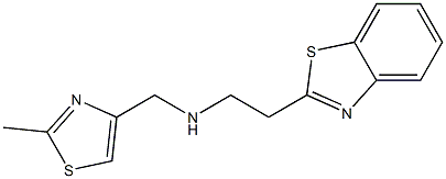 [2-(1,3-benzothiazol-2-yl)ethyl][(2-methyl-1,3-thiazol-4-yl)methyl]amine Struktur