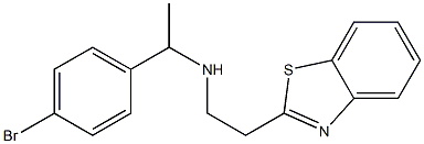 [2-(1,3-benzothiazol-2-yl)ethyl][1-(4-bromophenyl)ethyl]amine Struktur