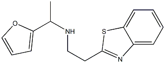 [2-(1,3-benzothiazol-2-yl)ethyl][1-(furan-2-yl)ethyl]amine Struktur