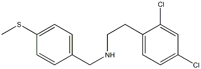 [2-(2,4-dichlorophenyl)ethyl]({[4-(methylsulfanyl)phenyl]methyl})amine Struktur